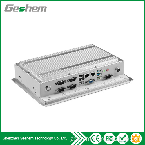 8 inch recesitive touch screen industrial mini pc J1900 processor 2 ethernet touch screen mini pc